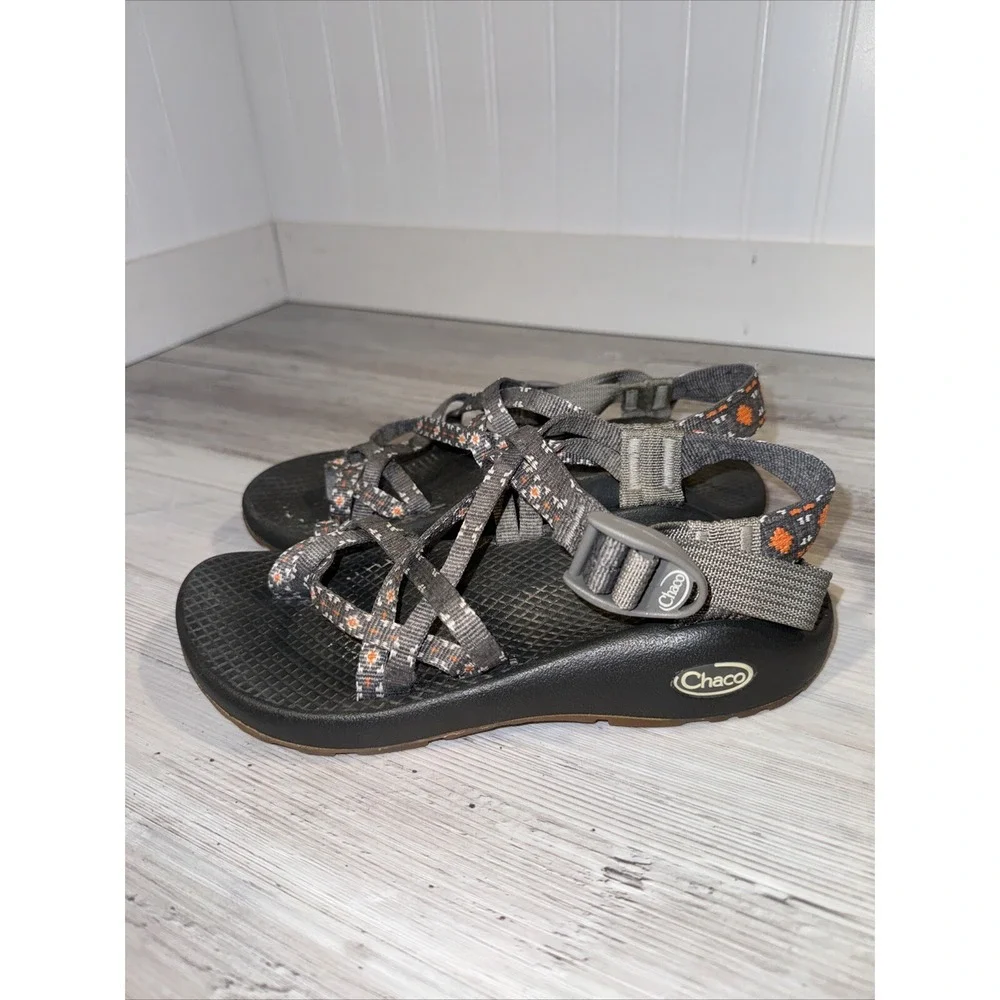 Chaco ZX2 Sandals Creed Golden‎ Double Strap Toe Loop Hiking Water Shoes Sz 6